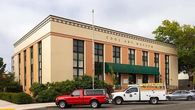 The Art Deco Coos Art Museum building on Anderson Avenue